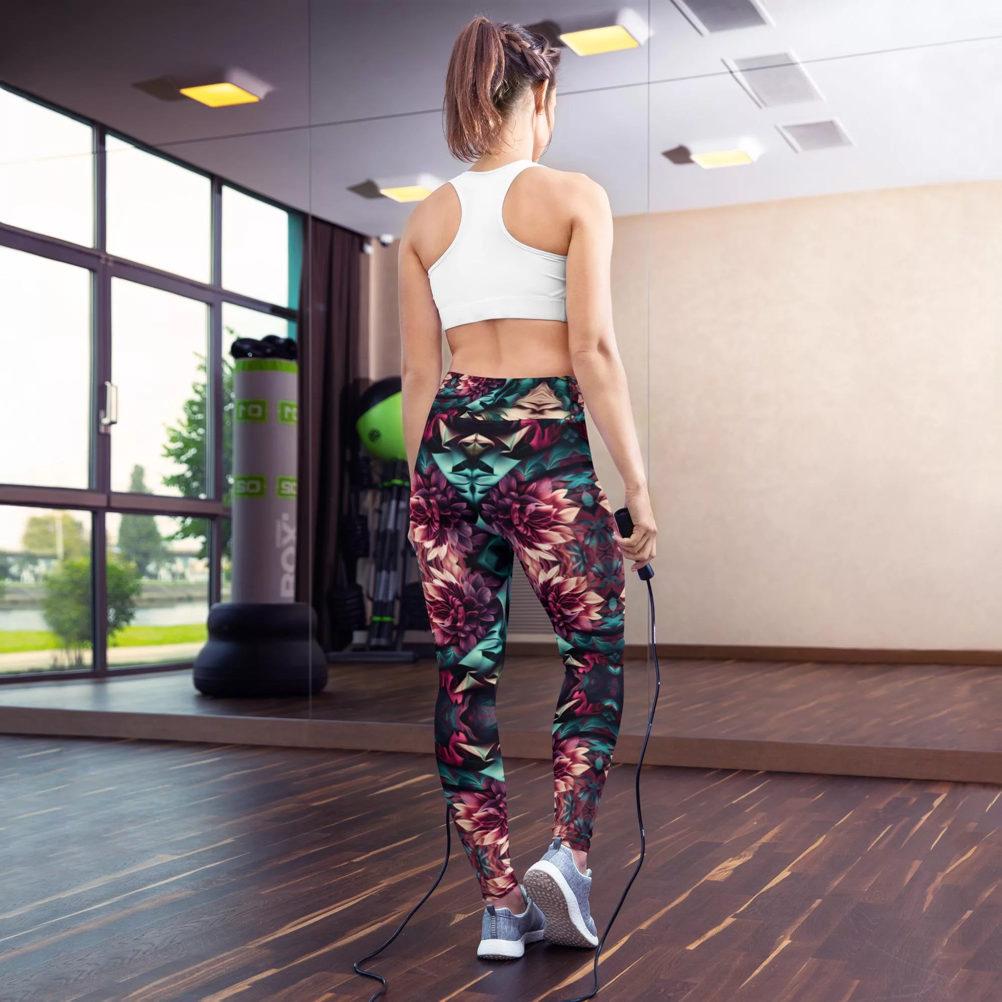 Leggings de yoga - Flores - Image 4