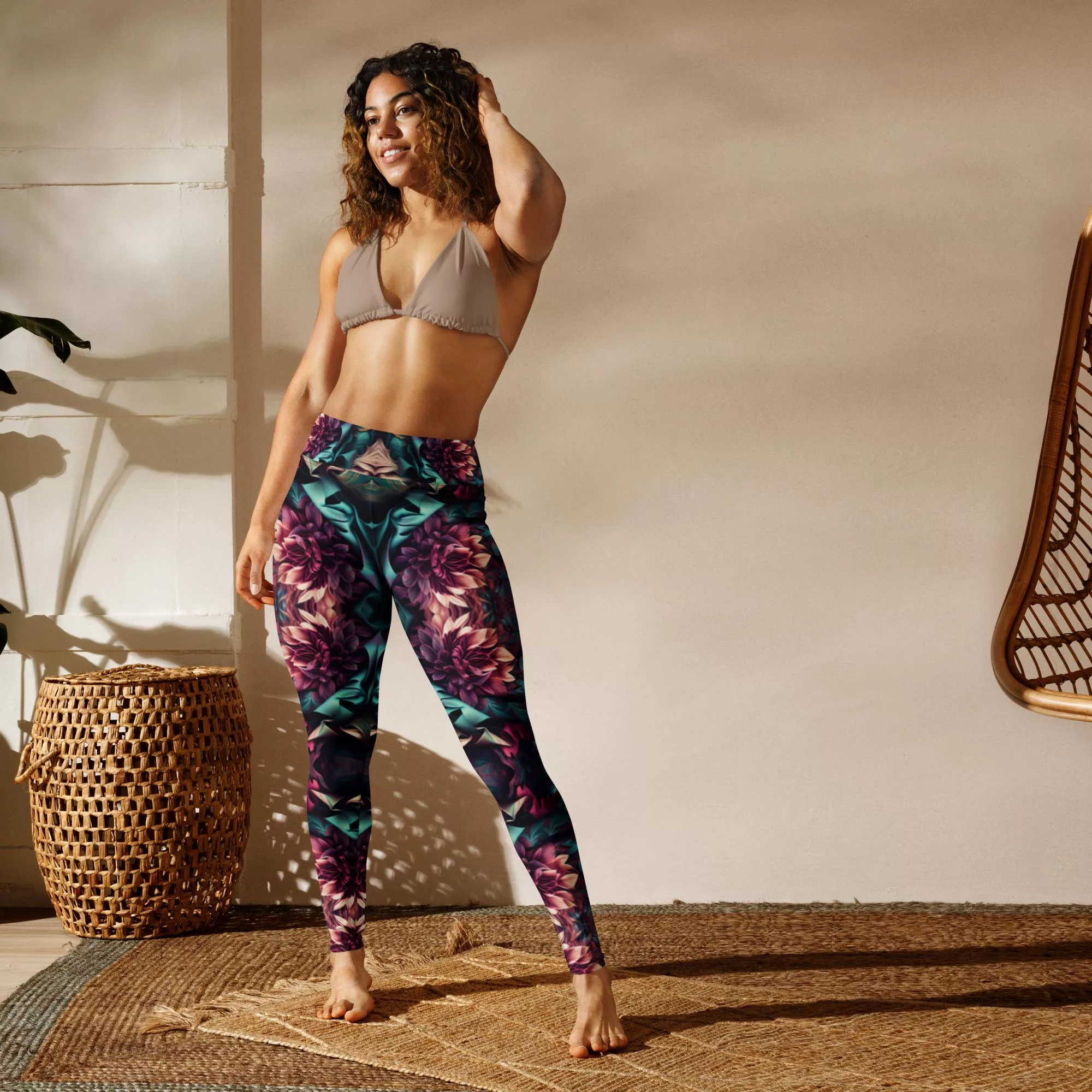 Leggings de yoga - Flores