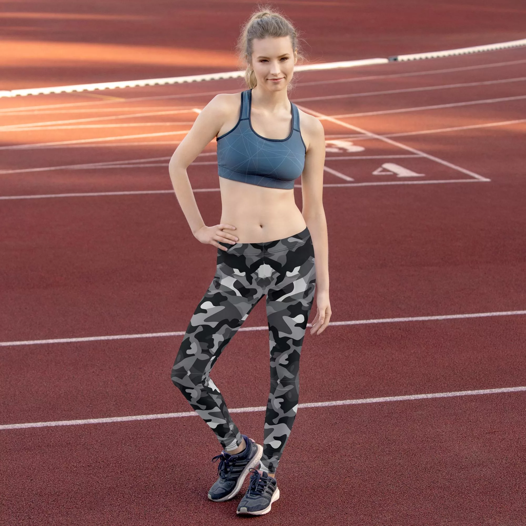 Leggings - Grey Camo