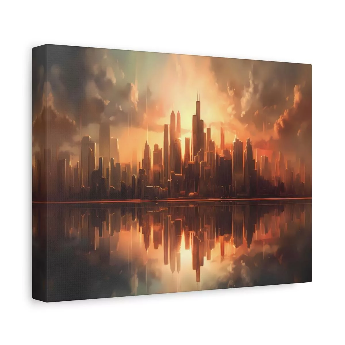 Golden City - Lienzo Mate, Estirado, 1.25" - Image 12