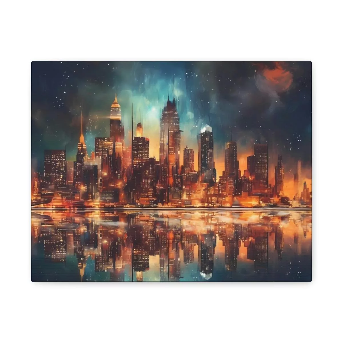 City Skyline - Lienzo Mate, Estirado, 1.25" - Image 16