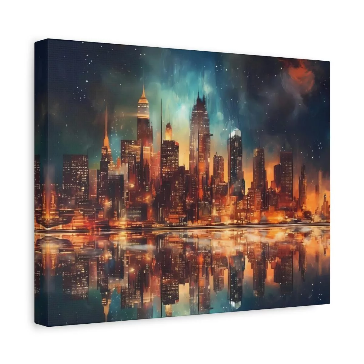 City Skyline - Lienzo Mate, Estirado, 1.25" - Image 17