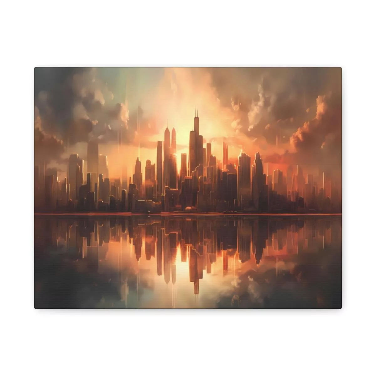 Golden City - Lienzo Mate, Estirado, 1.25" - Image 16