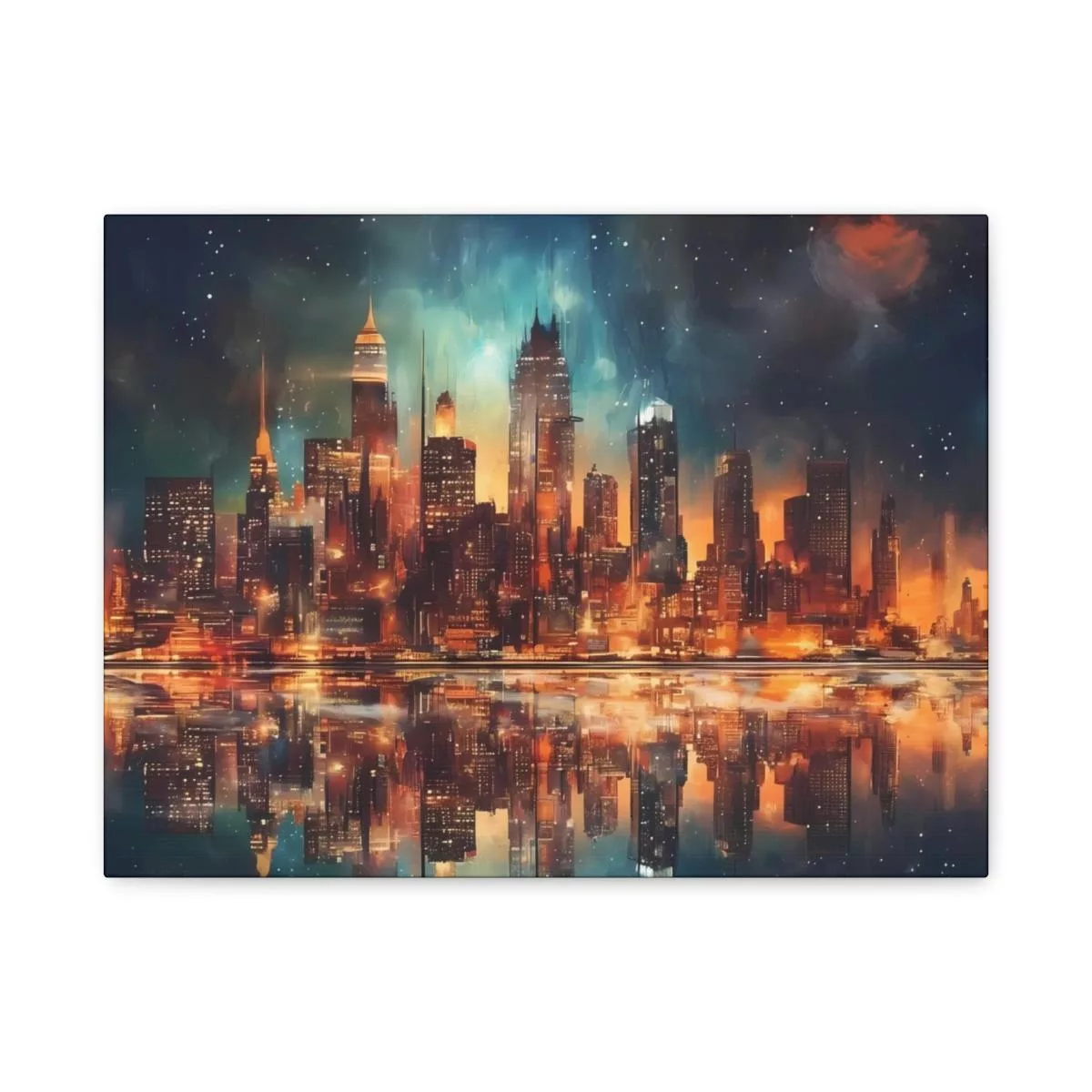 City Skyline - Lienzo Mate, Estirado, 1.25" - Image 21