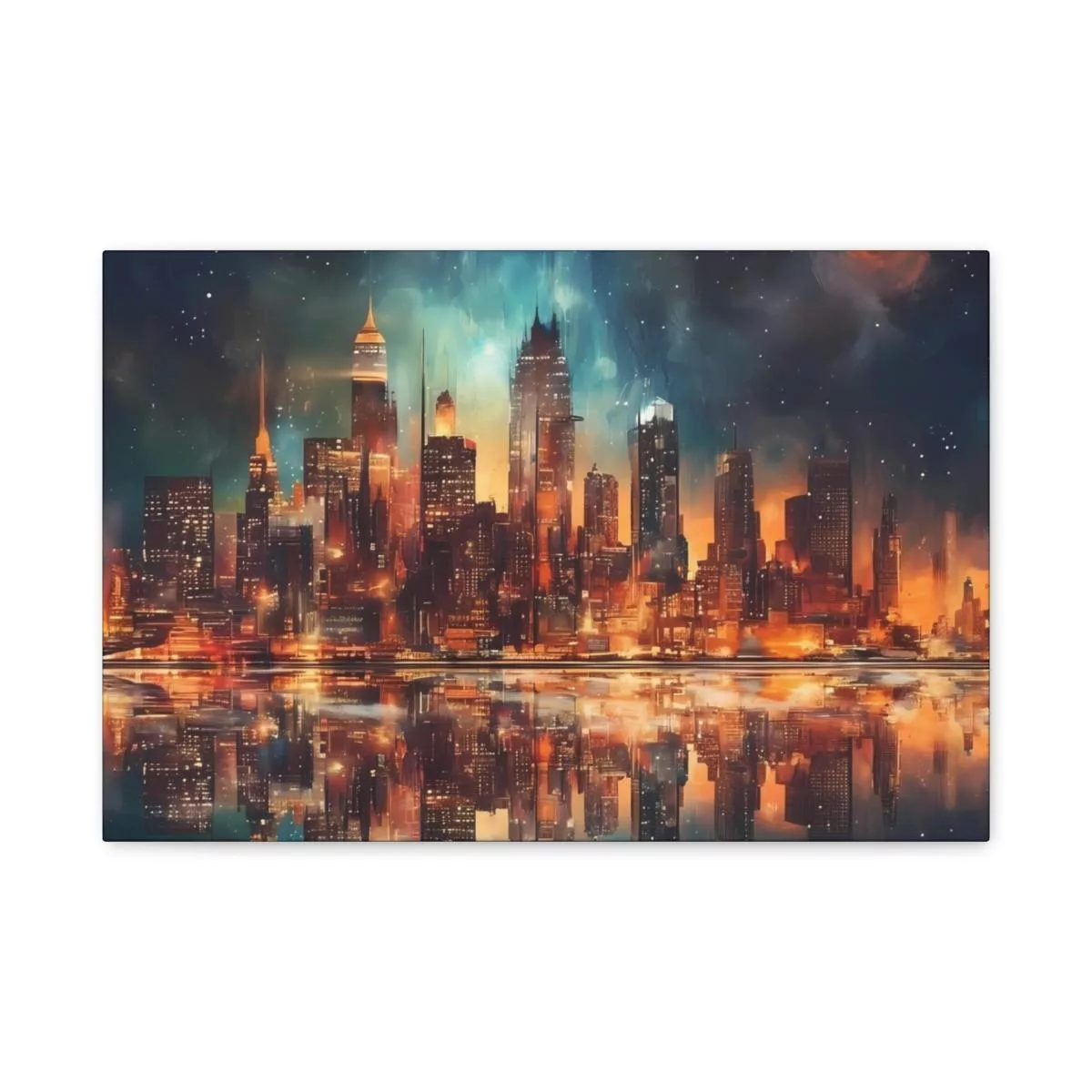 City Skyline - Lienzo Mate, Estirado, 1.25" - Image 26