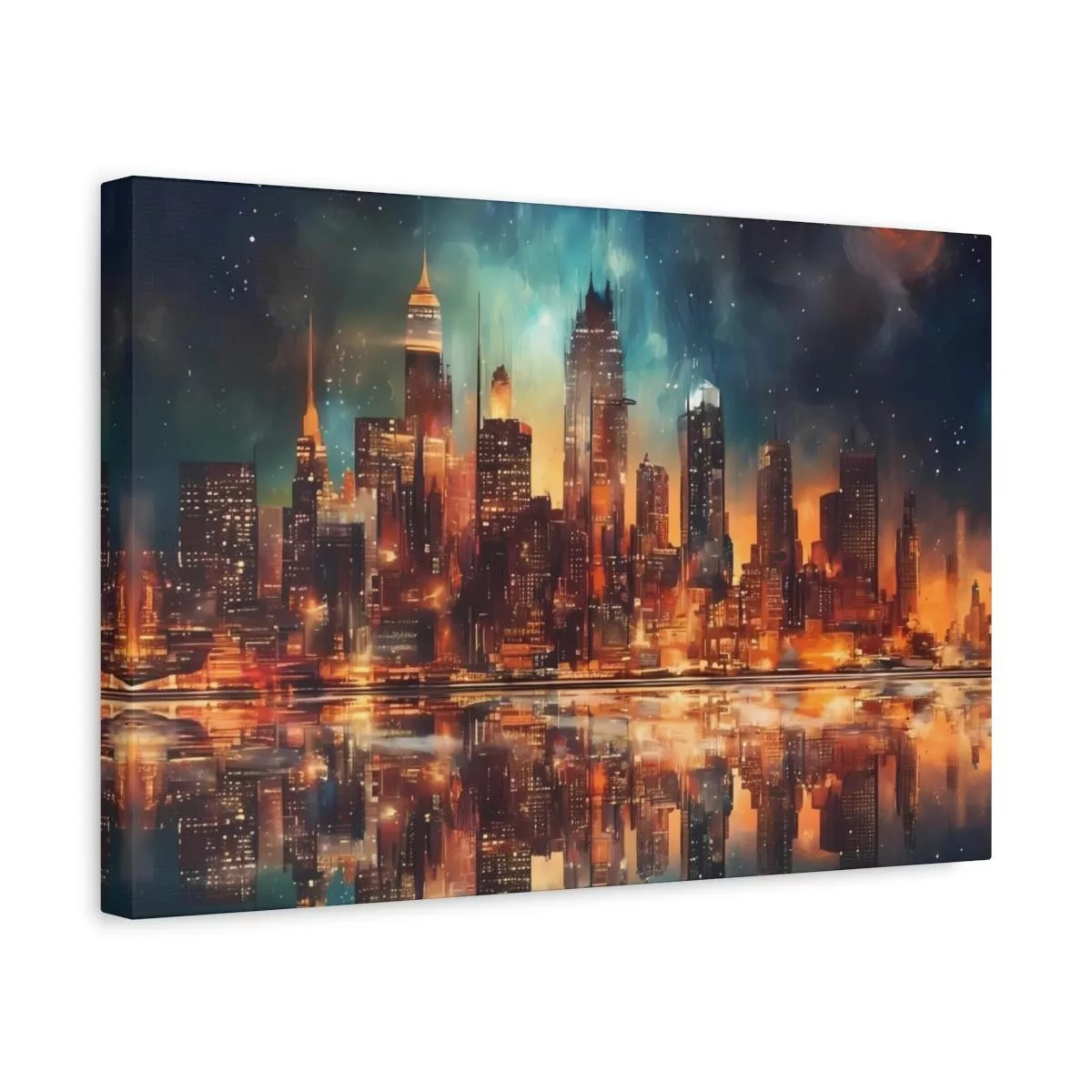 City Skyline - Lienzo Mate, Estirado, 1.25" - Image 27