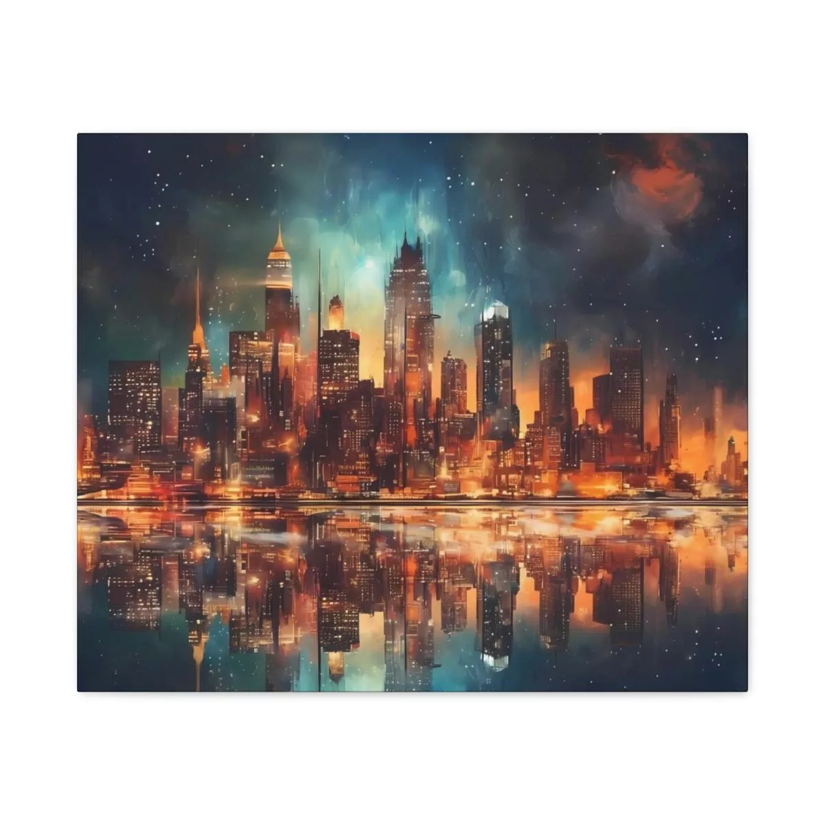 City Skyline - Lienzo Mate, Estirado, 1.25" - Image 46