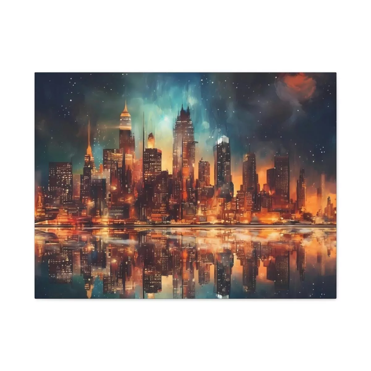 City Skyline - Lienzo Mate, Estirado, 1.25" - Image 51