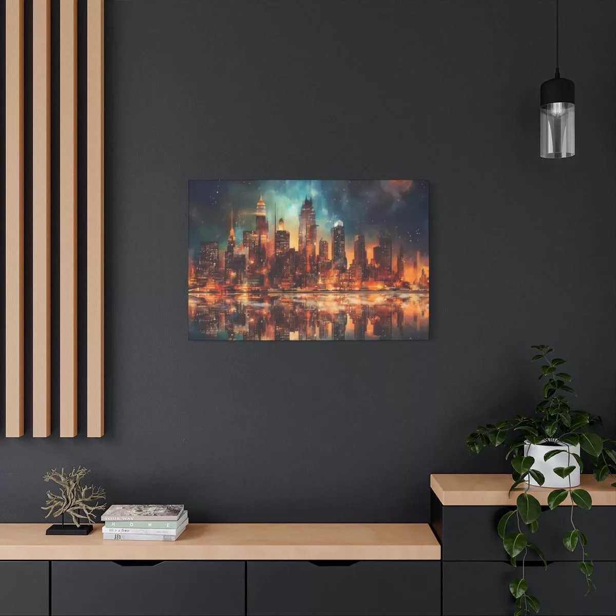 City Skyline - Lienzo Mate, Estirado, 1.25" - Image 59