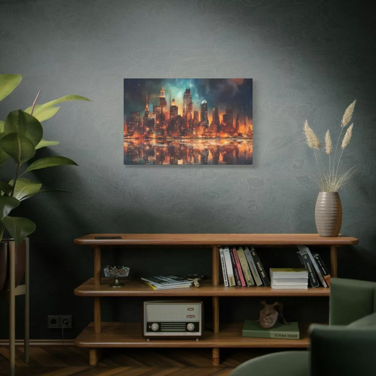 City Skyline - Lienzo Mate, Estirado, 1.25"