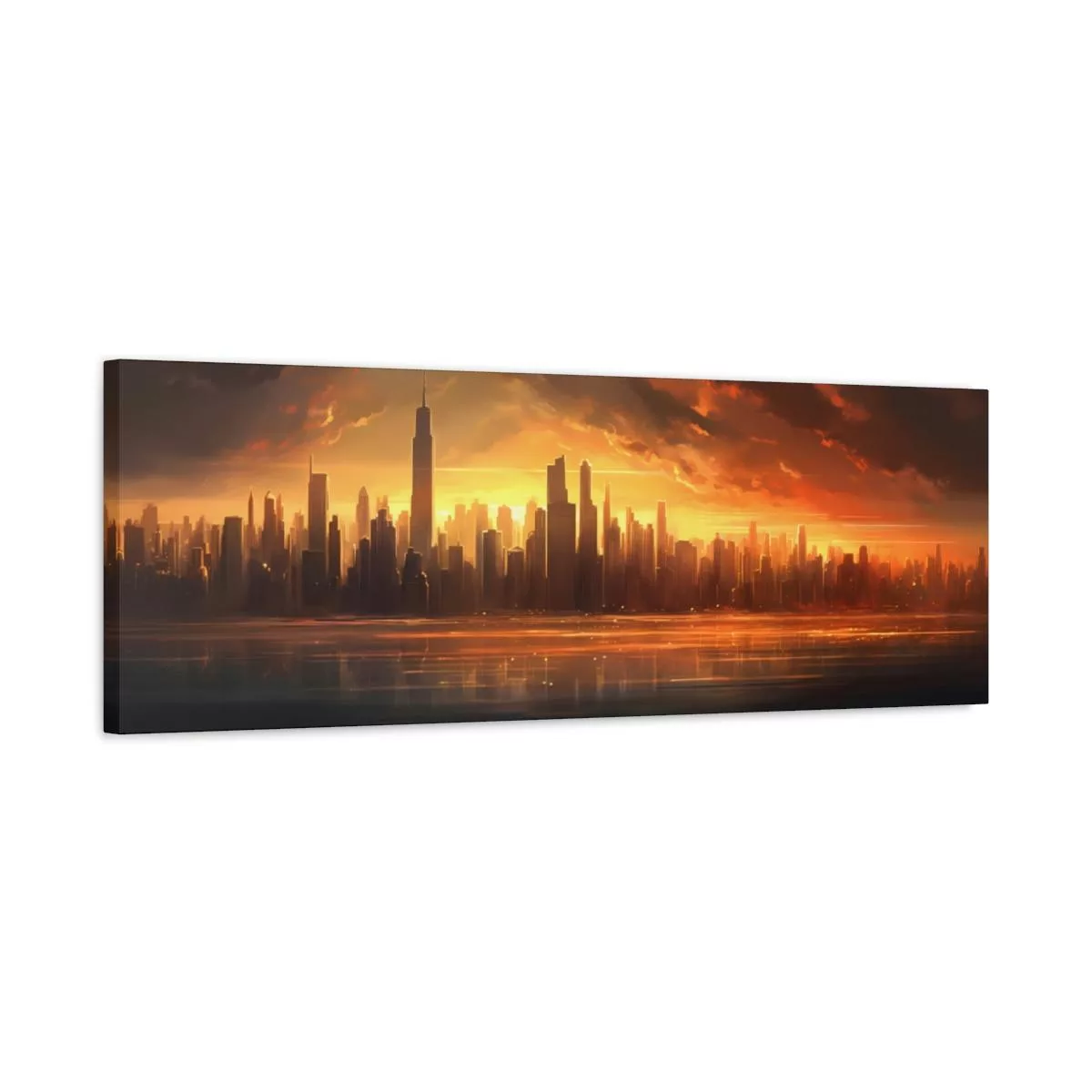 Sunset City - Largo - Lienzo Mate, Estirado, 1.25" - Image 7