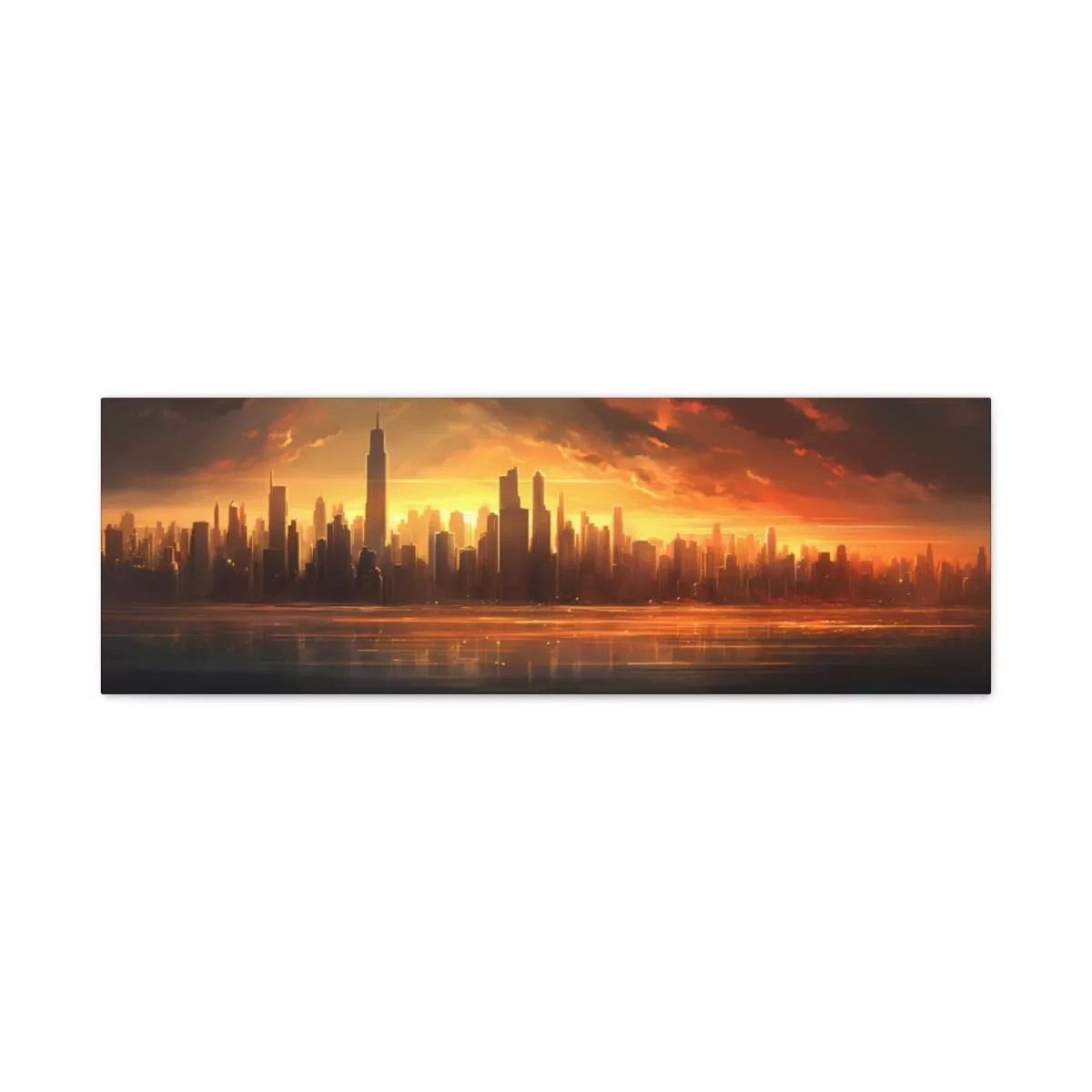 Sunset City - Largo - Lienzo Mate, Estirado, 1.25" - Image 6