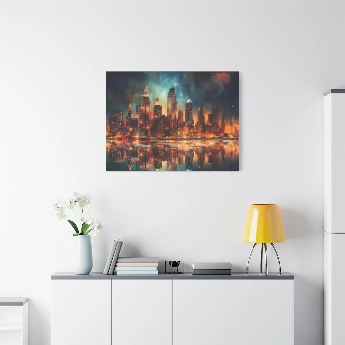 City Skyline - Lienzo Mate, Estirado, 1.25" - Image 3