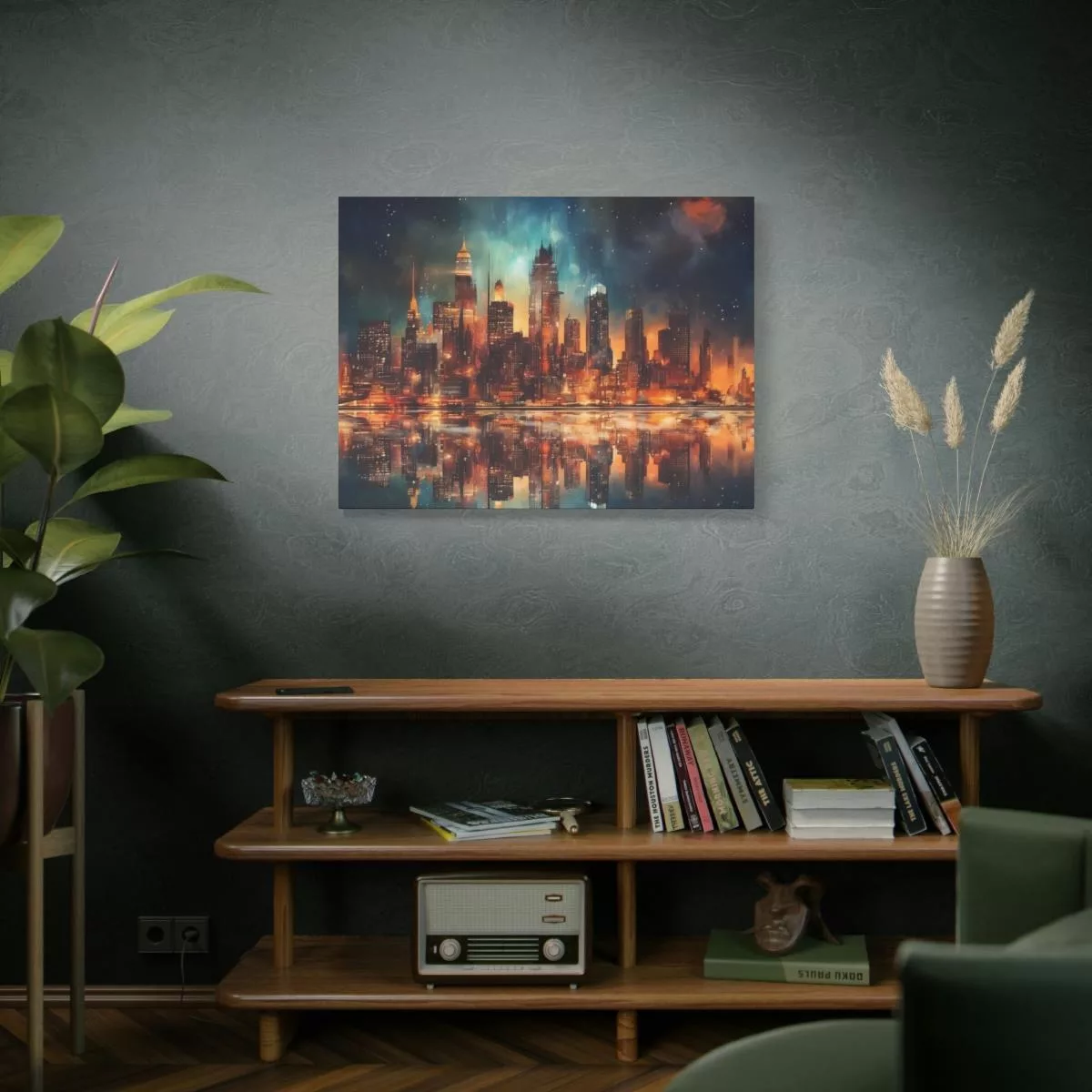 City Skyline - Lienzo Mate, Estirado, 1.25" - Image 5