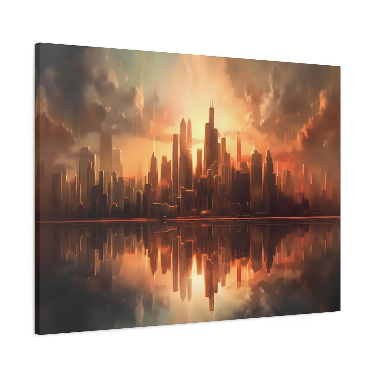 Golden City - Lienzo Mate, Estirado, 1.25" - Image 3