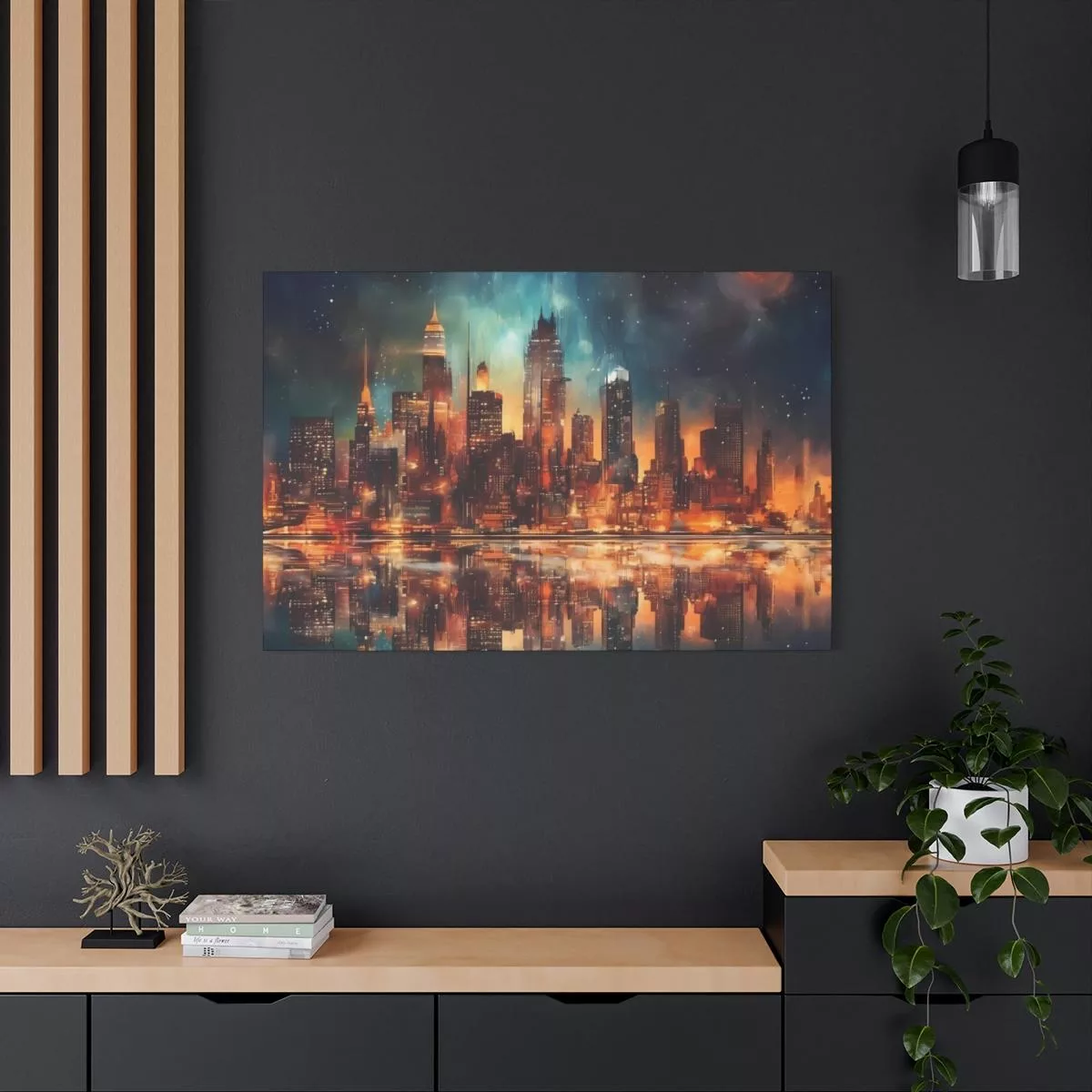 City Skyline - Lienzo Mate, Estirado, 1.25" - Image 9