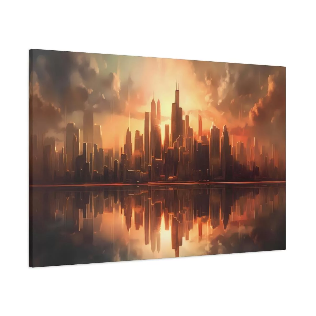 Golden City - Lienzo Mate, Estirado, 1.25" - Image 7