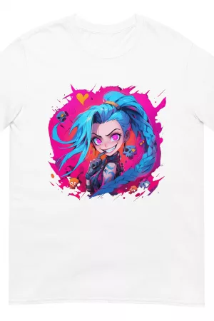 camiseta videojuego lol jinx
