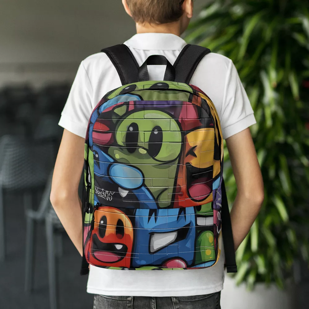 Mochila Graffiti Caras - Image 3