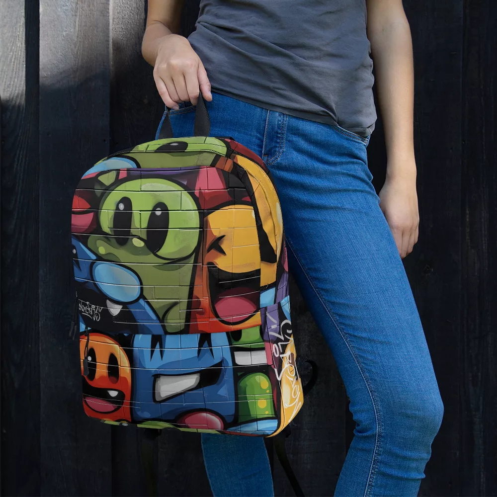 Mochila Graffiti Caras - Image 6