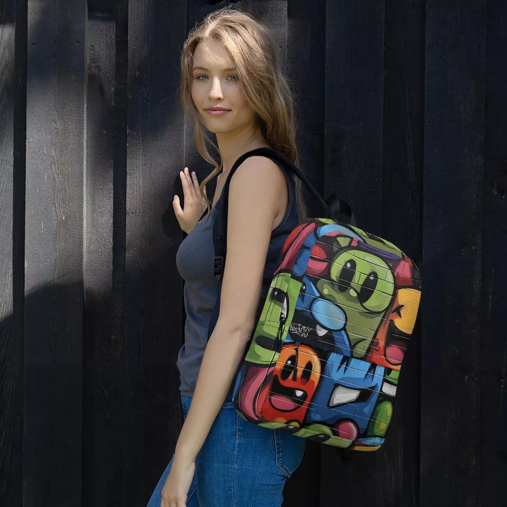 Mochila Graffiti Caras - Image 5