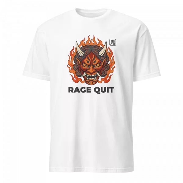 Camiseta Rage Quit Oni — Máscara Oni Gamer