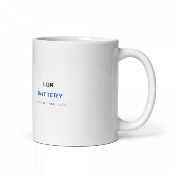 Low Battery Pixel Art Coffee Mug